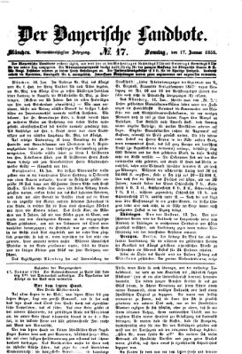 Der Bayerische Landbote Sonntag 17. Januar 1858