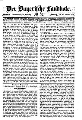 Der Bayerische Landbote Sonntag 21. Februar 1858