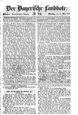 Der Bayerische Landbote Sonntag 14. März 1858