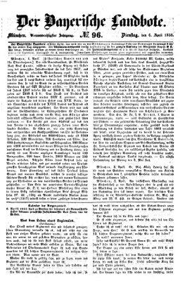 Der Bayerische Landbote Dienstag 6. April 1858