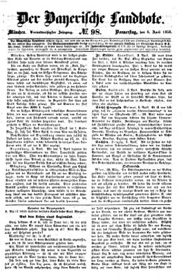 Der Bayerische Landbote Donnerstag 8. April 1858