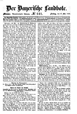 Der Bayerische Landbote Freitag 21. Mai 1858