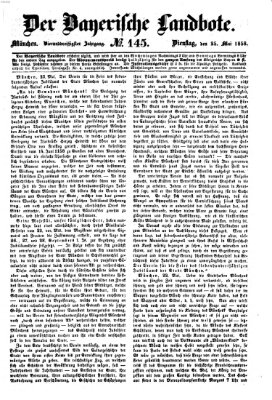 Der Bayerische Landbote Dienstag 25. Mai 1858