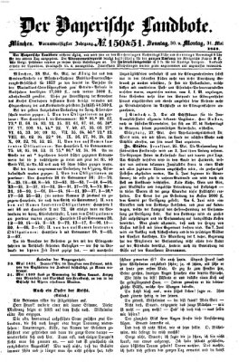 Der Bayerische Landbote Sonntag 30. Mai 1858