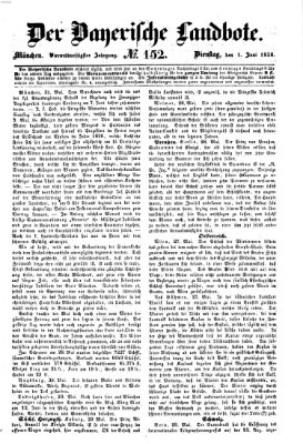 Der Bayerische Landbote Dienstag 1. Juni 1858