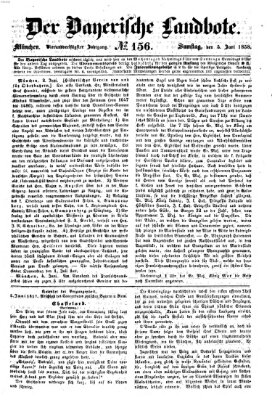 Der Bayerische Landbote Samstag 5. Juni 1858