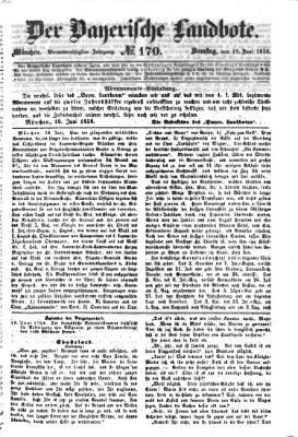 Der Bayerische Landbote Samstag 19. Juni 1858