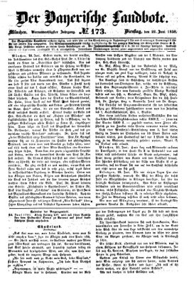 Der Bayerische Landbote Dienstag 22. Juni 1858