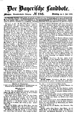 Der Bayerische Landbote Sonntag 4. Juli 1858