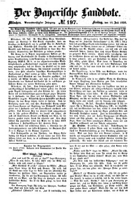 Der Bayerische Landbote Freitag 16. Juli 1858