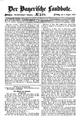 Der Bayerische Landbote Freitag 6. August 1858