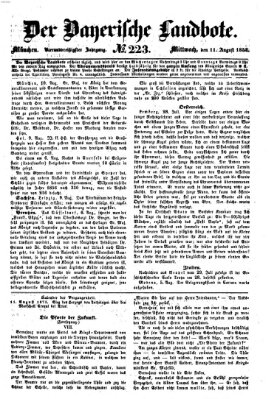 Der Bayerische Landbote Mittwoch 11. August 1858