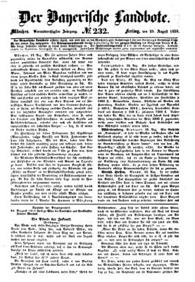 Der Bayerische Landbote Freitag 20. August 1858