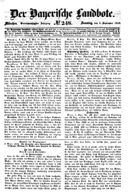 Der Bayerische Landbote Sonntag 5. September 1858