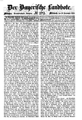 Der Bayerische Landbote Mittwoch 29. September 1858