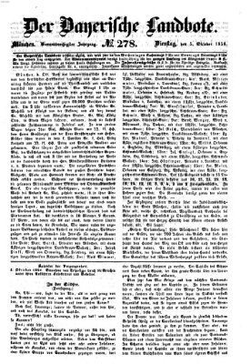 Der Bayerische Landbote Dienstag 5. Oktober 1858