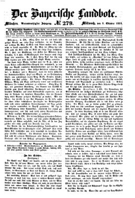 Der Bayerische Landbote Mittwoch 6. Oktober 1858