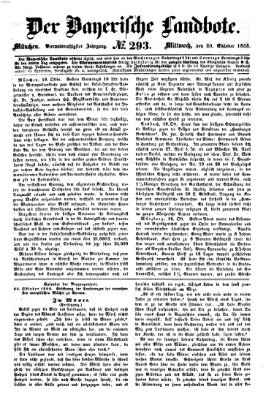 Der Bayerische Landbote Mittwoch 20. Oktober 1858