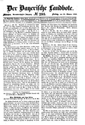 Der Bayerische Landbote Freitag 22. Oktober 1858