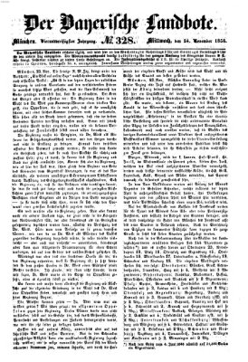 Der Bayerische Landbote Mittwoch 24. November 1858