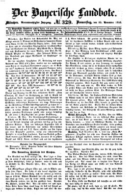 Der Bayerische Landbote Donnerstag 25. November 1858