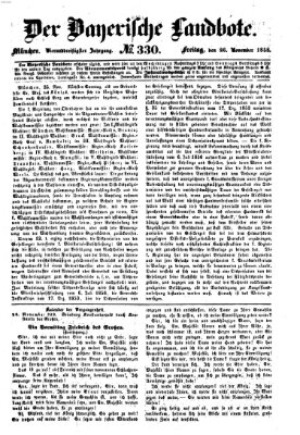 Der Bayerische Landbote Freitag 26. November 1858