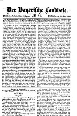 Der Bayerische Landbote Mittwoch 30. März 1859