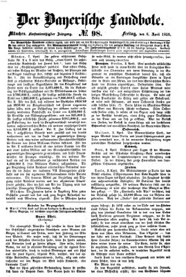 Der Bayerische Landbote Freitag 8. April 1859