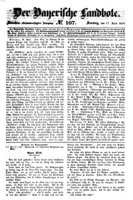 Der Bayerische Landbote Sonntag 17. April 1859