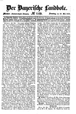 Der Bayerische Landbote Sonntag 29. Mai 1859