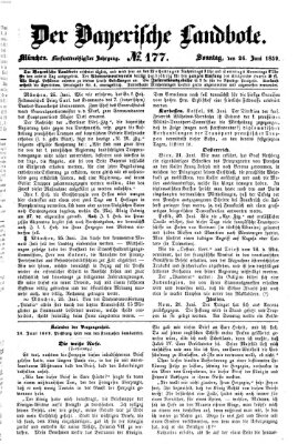 Der Bayerische Landbote Sonntag 26. Juni 1859