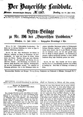 Der Bayerische Landbote Samstag 16. Juli 1859