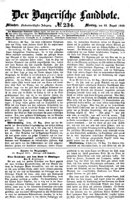 Der Bayerische Landbote Montag 22. August 1859