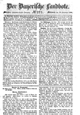 Der Bayerische Landbote Mittwoch 28. September 1859