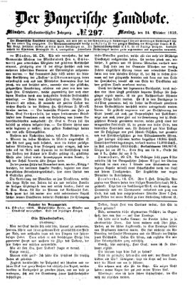 Der Bayerische Landbote Montag 24. Oktober 1859