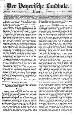 Der Bayerische Landbote Donnerstag 17. November 1859