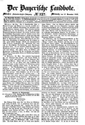 Der Bayerische Landbote Mittwoch 23. November 1859