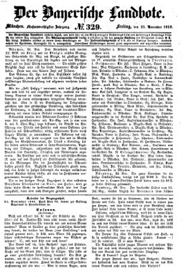 Der Bayerische Landbote Freitag 25. November 1859