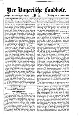 Der Bayerische Landbote Dienstag 3. Januar 1860