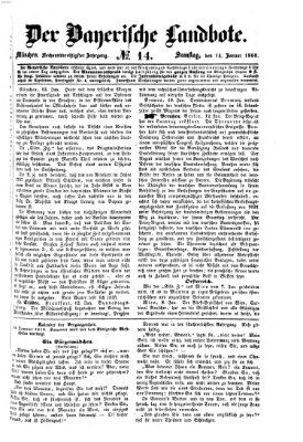 Der Bayerische Landbote Samstag 14. Januar 1860