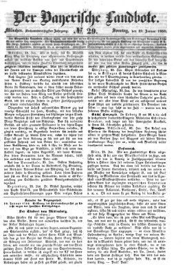 Der Bayerische Landbote Sonntag 29. Januar 1860