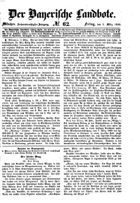 Der Bayerische Landbote Freitag 2. März 1860