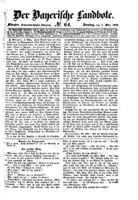 Der Bayerische Landbote Sonntag 4. März 1860