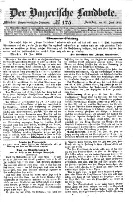 Der Bayerische Landbote Samstag 23. Juni 1860