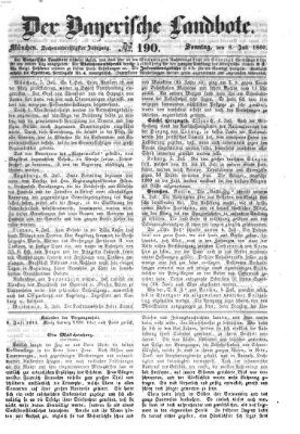 Der Bayerische Landbote Sonntag 8. Juli 1860