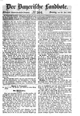 Der Bayerische Landbote Sonntag 22. Juli 1860