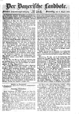 Der Bayerische Landbote Donnerstag 2. August 1860