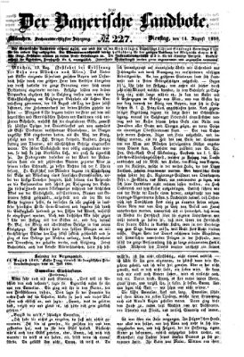 Der Bayerische Landbote Dienstag 14. August 1860