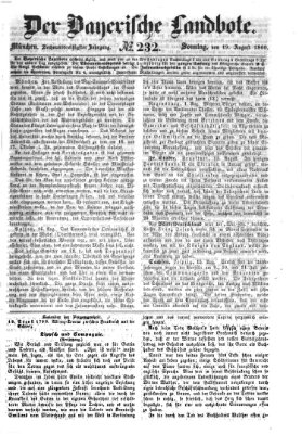 Der Bayerische Landbote Sonntag 19. August 1860