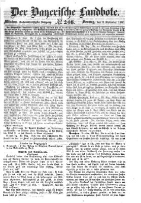 Der Bayerische Landbote Sonntag 2. September 1860